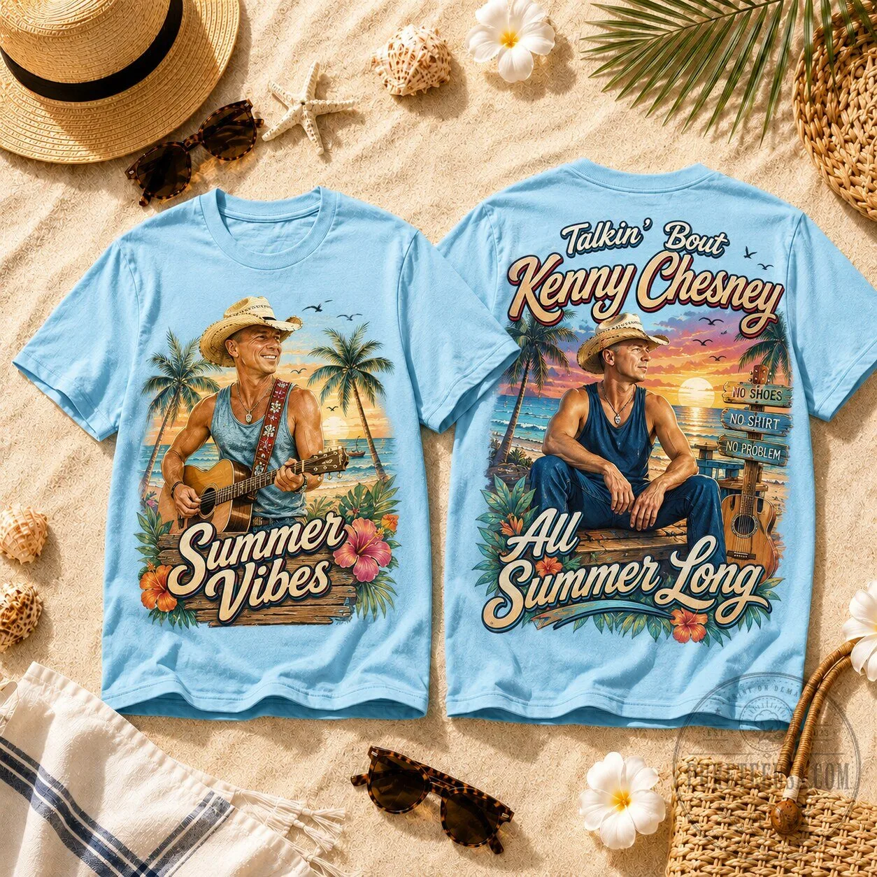 Kenny Chesney Talkin' Bout All Summer Long Beach Sunset T-Shirt